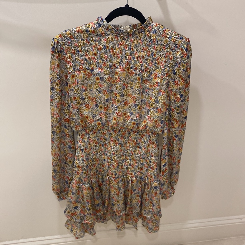 Aqua Bloomingdales women’s patterned dress mini size small